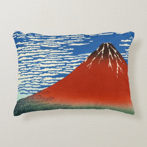 Katsushika Hokusai _ Fine Wind Clear Morning Accent Pillow