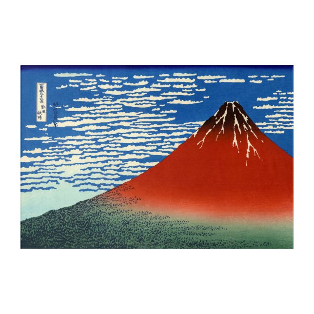 Katsushika Hokusai - Fine Wind, Clear Morning Acrylic Print (Front)