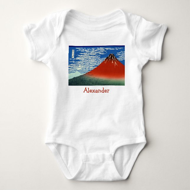 Katsushika Hokusai - Fine Wind, Clear Morning Baby Bodysuit (Front)