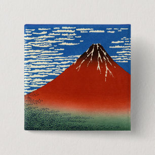 Katsushika Hokusai - Fine Wind, Clear Morning Button