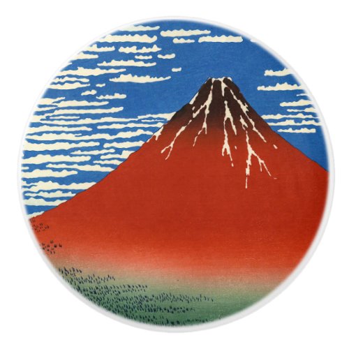 Katsushika Hokusai _ Fine Wind Clear Morning Ceramic Knob