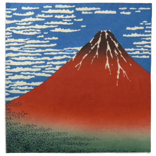Katsushika Hokusai - Fine Wind, Clear Morning Cloth Napkin