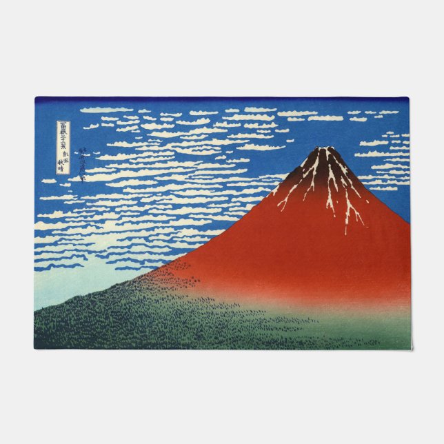 Katsushika Hokusai - Fine Wind, Clear Morning Doormat (Front)
