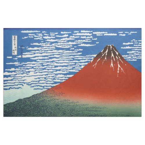 Katsushika Hokusai _ Fine Wind Clear Morning Fabric