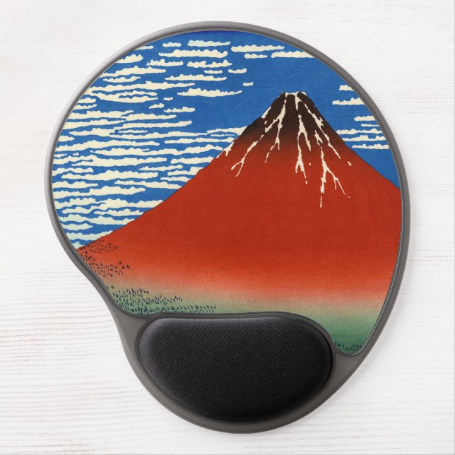 Katsushika Hokusai - Fine Wind, Clear Morning Gel Mouse Pad (Front)