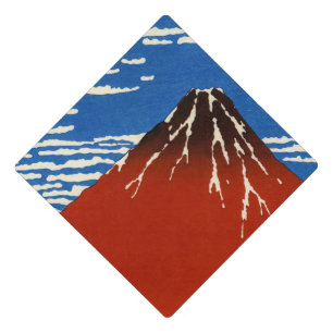 Katsushika Hokusai - Fine Wind, Clear Morning Graduation Cap Topper