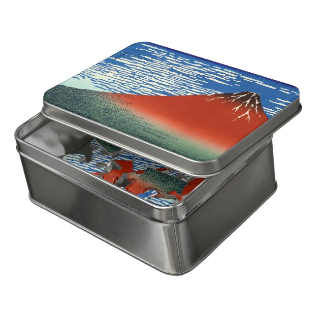 Katsushika Hokusai - Fine Wind, Clear Morning Jigsaw Puzzle (Lid Open)