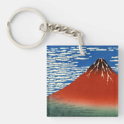 Katsushika Hokusai _ Fine Wind Clear Morning Keychain