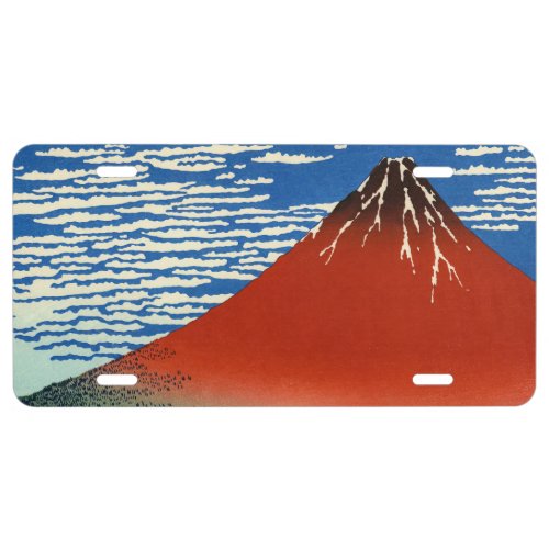 Katsushika Hokusai _ Fine Wind Clear Morning License Plate