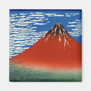 Katsushika Hokusai - Fine Wind, Clear Morning  Magnet