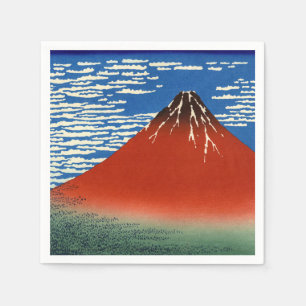 Katsushika Hokusai - Fine Wind, Clear Morning Napkins