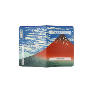 Katsushika Hokusai - Fine Wind, Clear Morning Passport Holder