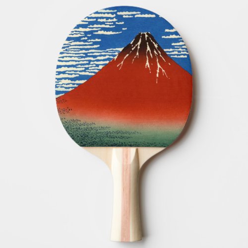 Katsushika Hokusai _ Fine Wind Clear Morning Ping Pong Paddle