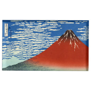 Katsushika Hokusai - Fine Wind, Clear Morning Place Card Holder