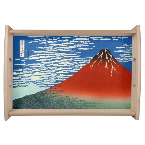 Katsushika Hokusai _ Fine Wind Clear Morning Serving Tray