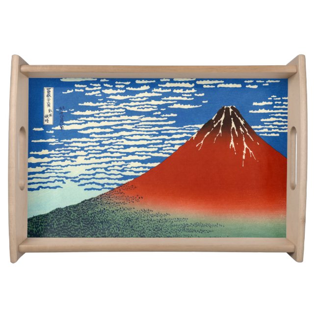 Katsushika Hokusai - Fine Wind, Clear Morning Serving Tray (Front)