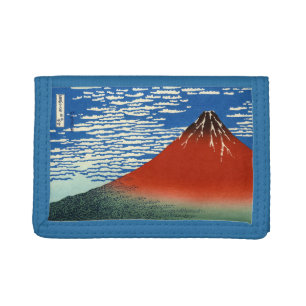 Katsushika Hokusai - Fine Wind, Clear Morning Tri-fold Wallet
