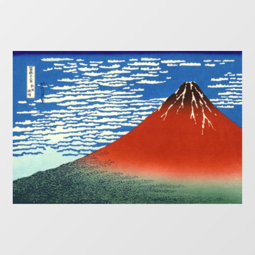 Katsushika Hokusai _ Fine Wind Clear Morning Window Cling