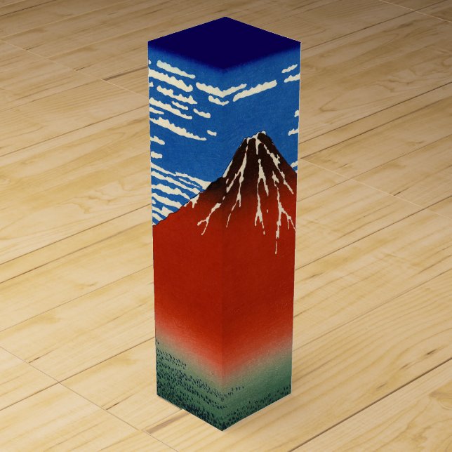 Katsushika Hokusai - Fine Wind, Clear Morning Wine Box (Front)