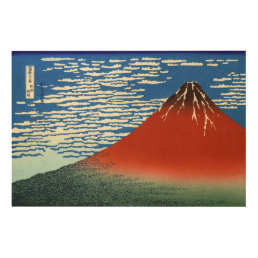 Katsushika Hokusai - Fine Wind, Clear Morning  Wood Wall Art