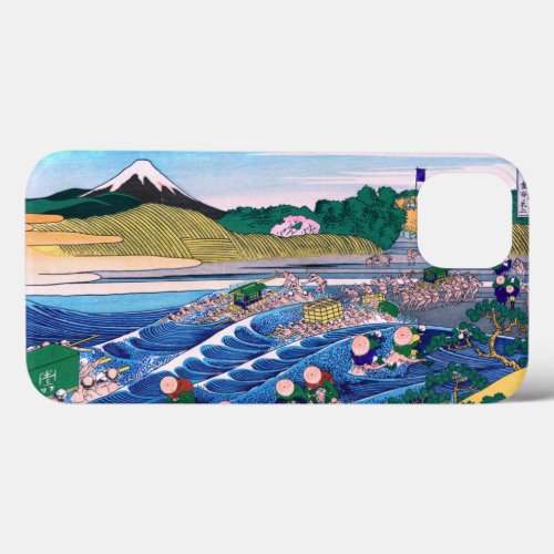 Katsushika Hokusai _ Fuji from Kanaya on Tokaido iPhone 13 Case