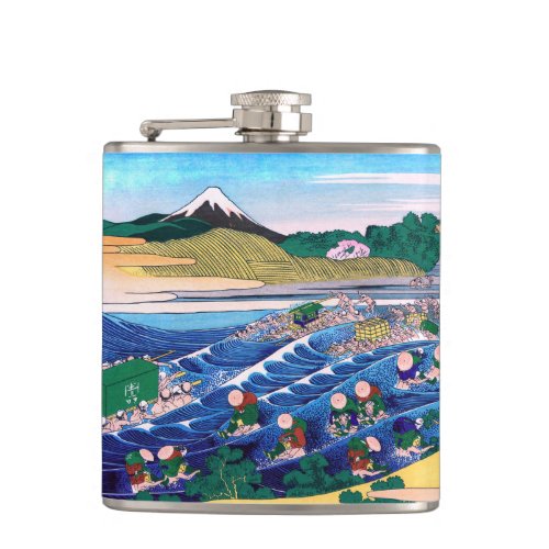 Katsushika Hokusai _ Fuji from Kanaya on Tokaido Flask