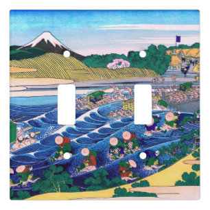 Katsushika Hokusai - Fuji from Kanaya on Tokaido Light Switch Cover