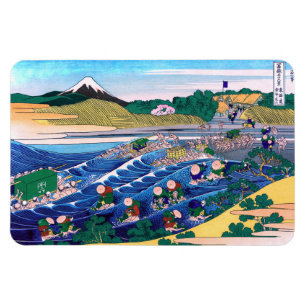 Katsushika Hokusai - Fuji from Kanaya on Tokaido Magnet