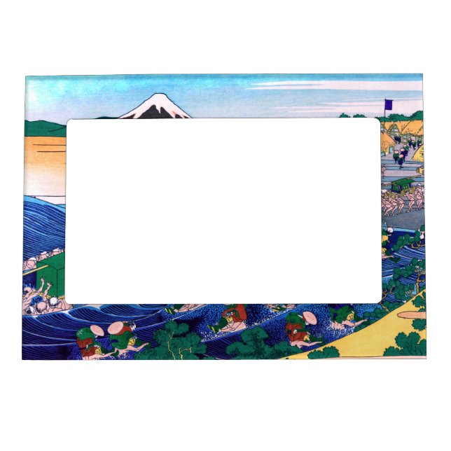Katsushika Hokusai - Fuji from Kanaya on Tokaido Magnetic Frame (Front)