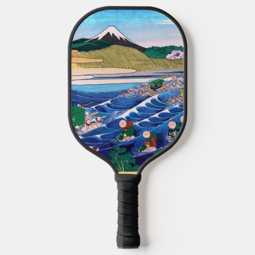 Katsushika Hokusai _ Fuji from Kanaya on Tokaido Pickleball Paddle