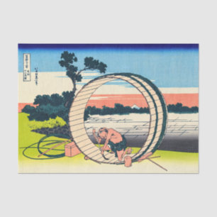 Katsushika Hokusai - Fujimigahara, Owari Province Tissue Paper