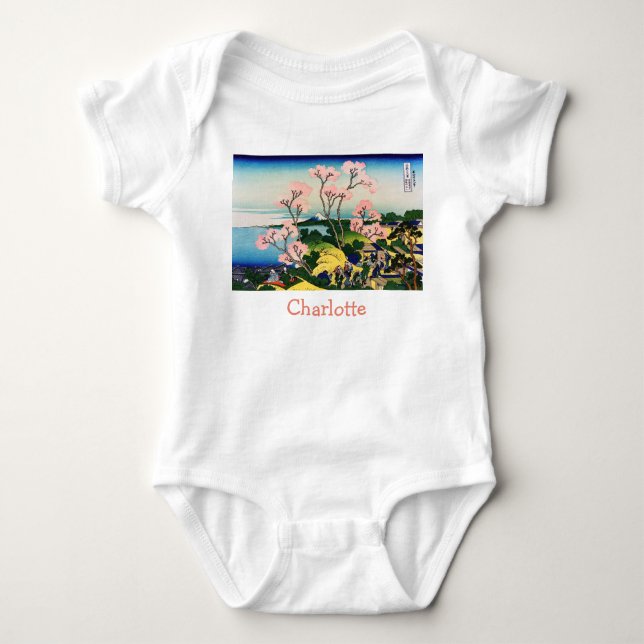 Katsushika Hokusai - Gotenyama, Tokaido, Shinagawa Baby Bodysuit (Front)