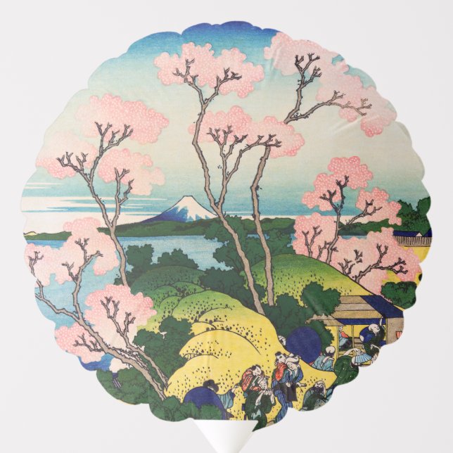 Katsushika Hokusai - Gotenyama, Tokaido, Shinagawa Balloon (Front)