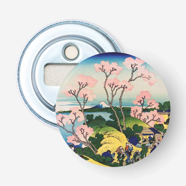 Katsushika Hokusai - Gotenyama, Tokaido, Shinagawa Bottle Opener (Front)
