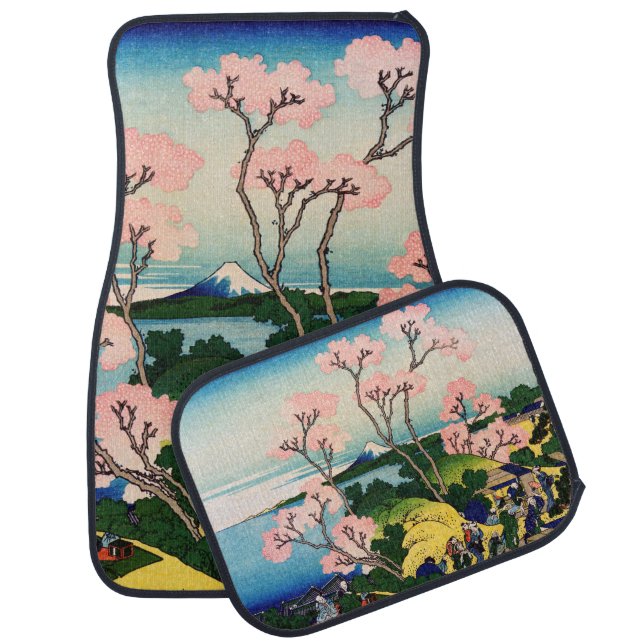 Katsushika Hokusai - Gotenyama, Tokaido, Shinagawa Car Floor Mat (Set)