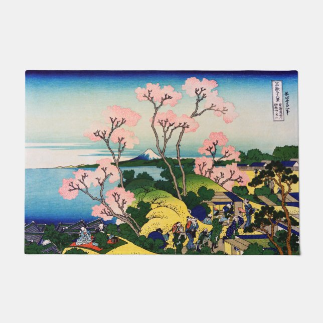 Katsushika Hokusai - Gotenyama, Tokaido, Shinagawa Doormat (Front)