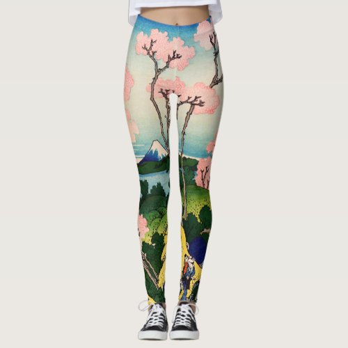 Katsushika Hokusai _ Gotenyama Tokaido Shinagawa Leggings