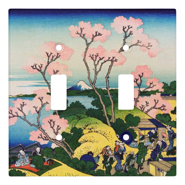 Katsushika Hokusai - Gotenyama, Tokaido, Shinagawa Light Switch Cover (Front)