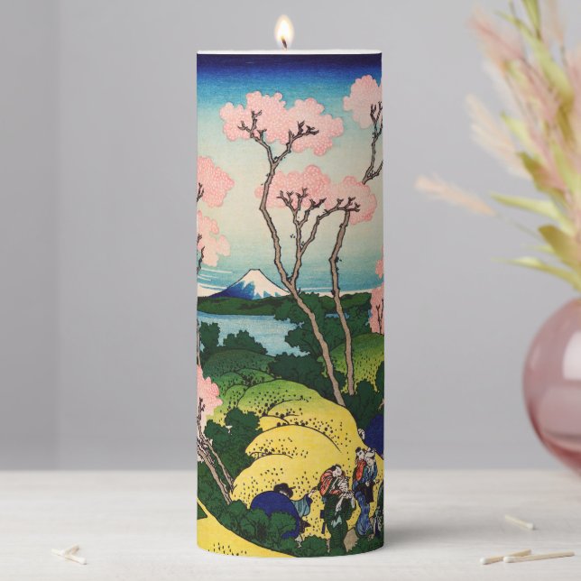 Katsushika Hokusai - Gotenyama, Tokaido, Shinagawa Pillar Candle (In Situ)