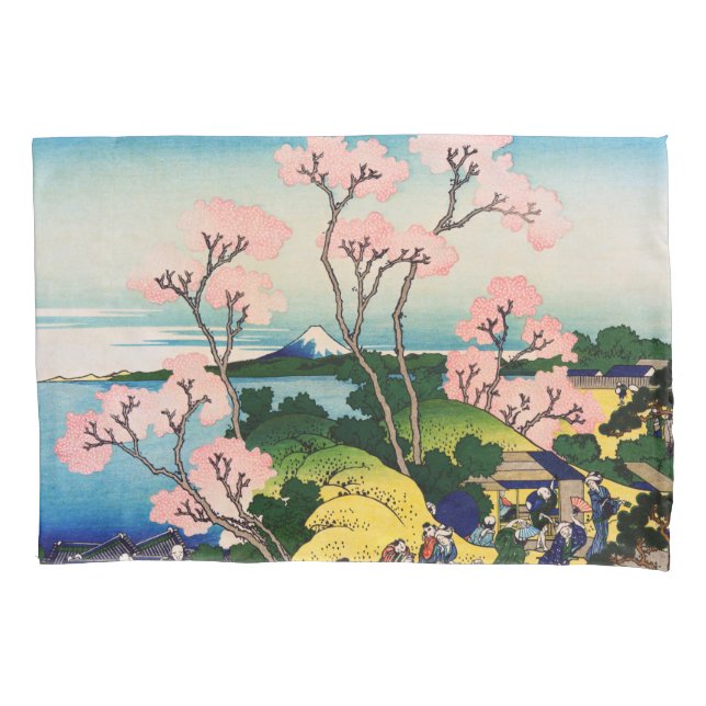 Katsushika Hokusai - Gotenyama, Tokaido, Shinagawa Pillow Case (Front)