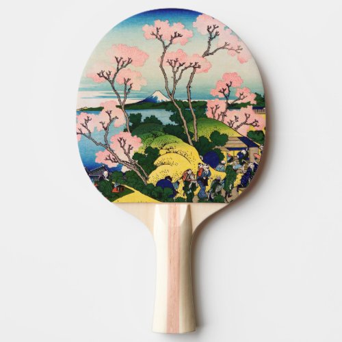 Katsushika Hokusai _ Gotenyama Tokaido Shinagawa Ping Pong Paddle