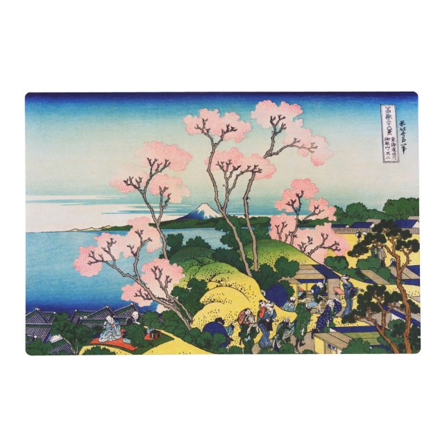 Katsushika Hokusai - Gotenyama, Tokaido, Shinagawa Placemat (Front)