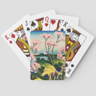Katsushika Hokusai - Gotenyama, Tokaido, Shinagawa Poker Cards