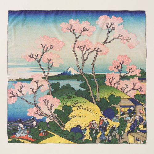 Katsushika Hokusai _ Gotenyama Tokaido Shinagawa Scarf