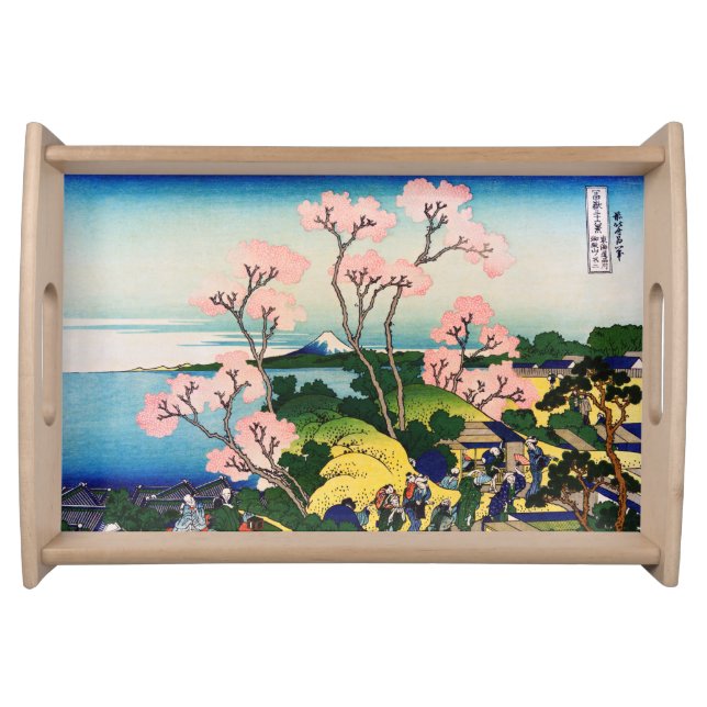 Katsushika Hokusai - Gotenyama, Tokaido, Shinagawa Serving Tray (Front)