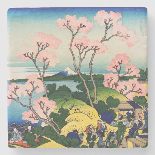 Katsushika Hokusai _ Gotenyama Tokaido Shinagawa Stone Coaster