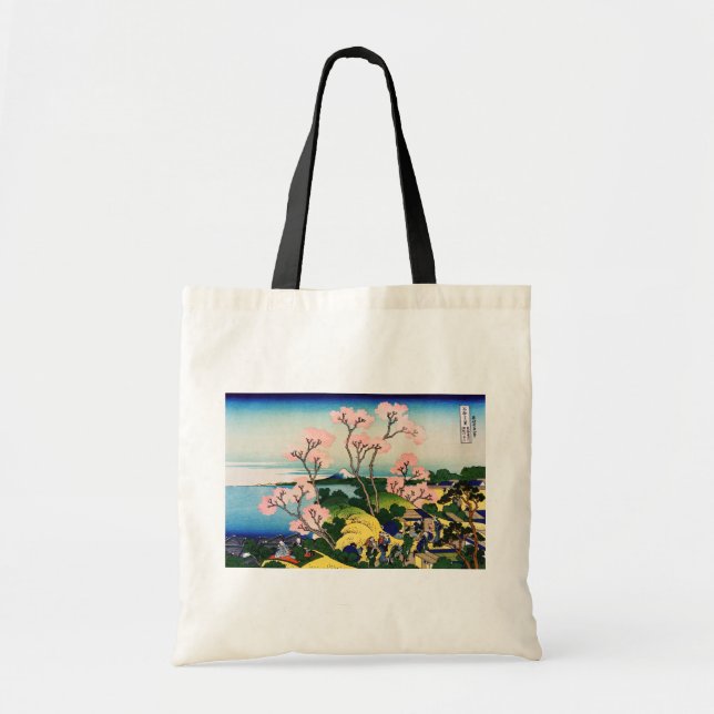Katsushika Hokusai - Gotenyama, Tokaido, Shinagawa Tote Bag (Front)