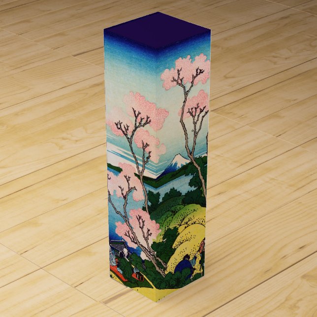 Katsushika Hokusai - Gotenyama, Tokaido, Shinagawa Wine Box (Front)