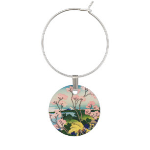 Katsushika Hokusai - Gotenyama, Tokaido, Shinagawa Wine Charm