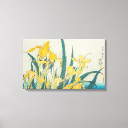 Katsushika Hokusai - Grasshopper and Iris Canvas Print